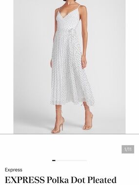 Dress up or Down:  White Polka Dot Wrap Dress
